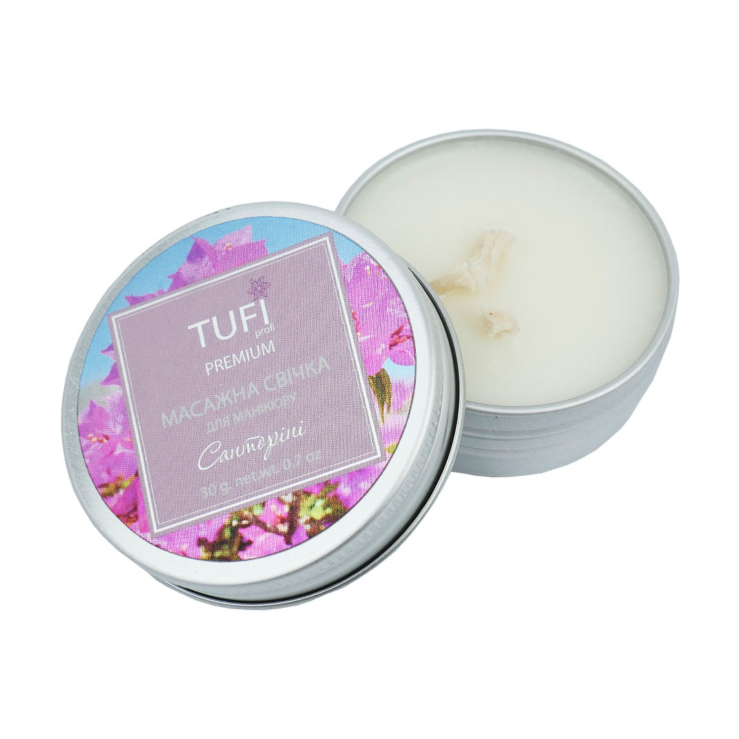 Масажна спа свічка для рук Tufi profi Premium Санторіні, 30 г