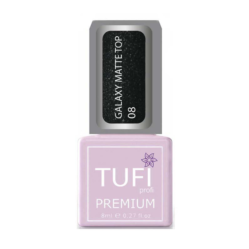 Топ для гель-лаку Tufi profi Premium Galaxy Matte Top 08 Ліра, 8 мл